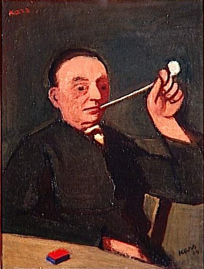 Self-Portrait or Man with a Pipe by Georges Karpeles